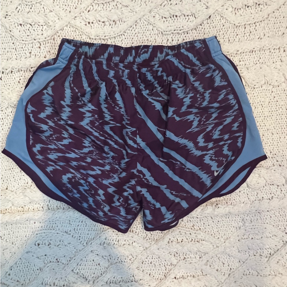 Nike women’s shorts, purple and blue, size Medium